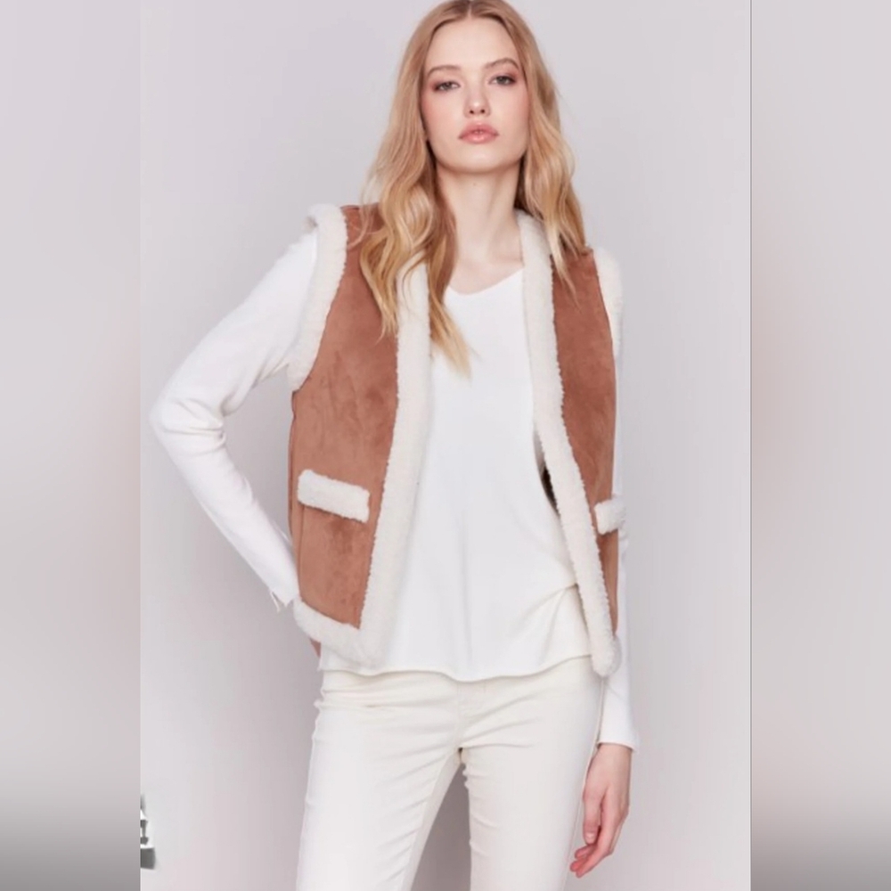 NWT Charlie B Brown Reversible Sherpa Vest